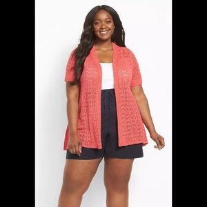 New Lane Bryant Women's Casual Mid Length Shorts Black Size 18/20